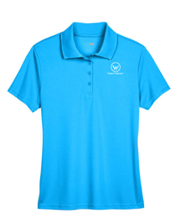 Image of Women's CORE365 Origin Performance Pique Polo - Electric Blue