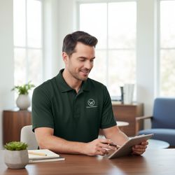 Image of Performance Pique Polo - Forest