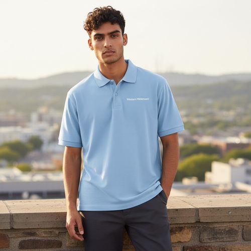 Port Authority Signature Pique Polo - Cloud Blue image thumbnail
