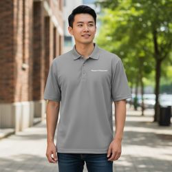 Image of Port Authority Signature Pique Polo - Gusty Grey