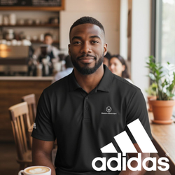 Image of Adidas Polo - Black