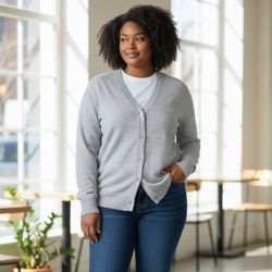 Image of Pilbloc V-Neck Cardigan Sweater