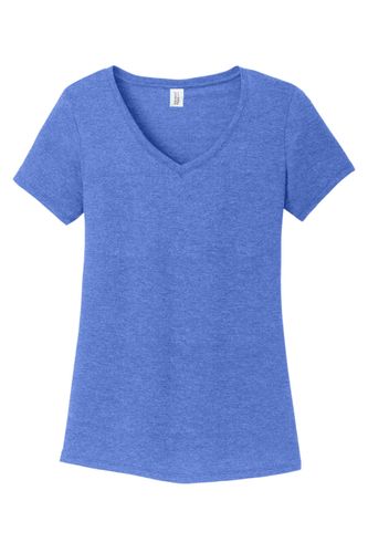 District Women's Perfect Tri V-Neck Tee. DM1350L image thumbnail