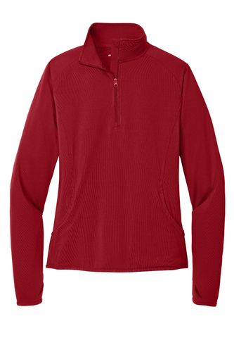 Sport-Tek Women's Sport-Wick Stretch 1/4-Zip Pullover. LST850 image thumbnail