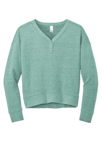 District Women's Perfect Tri Fleece V-Neck Sweatshirt DT1312 image thumbnail