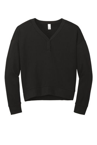 District Women's Perfect Tri Fleece V-Neck Sweatshirt DT1312 image thumbnail