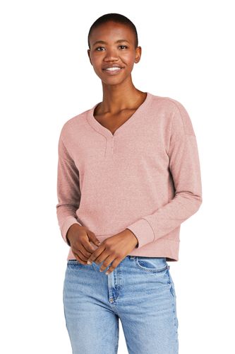 District Women's Perfect Tri Fleece V-Neck Sweatshirt DT1312 image thumbnail