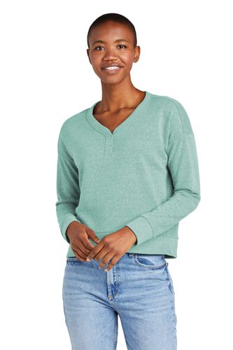 District Women's Perfect Tri Fleece V-Neck Sweatshirt DT1312 image thumbnail