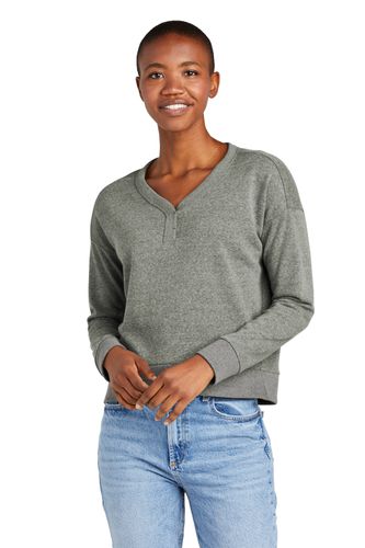 District Women's Perfect Tri Fleece V-Neck Sweatshirt DT1312 image thumbnail