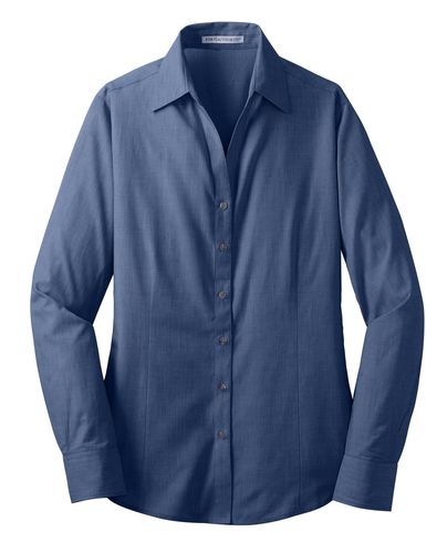 Port Authority Women's Crosshatch Easy Care Shirt. L640 image thumbnail Port Authority Women's Crosshatch Easy Care Shirt. L640 image thumbnail