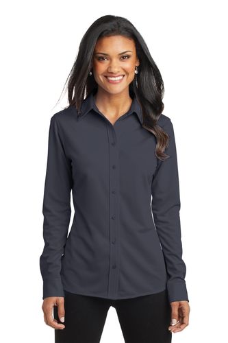 Port Authority Women's Dimension Knit Dress Shirt. L570 image thumbnail