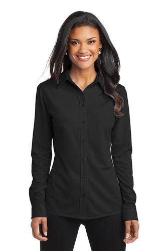 Port Authority Women's Dimension Knit Dress Shirt. L570 image thumbnail