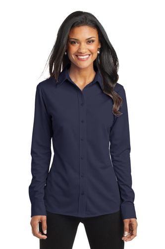 Port Authority Women's Dimension Knit Dress Shirt. L570 image thumbnail
