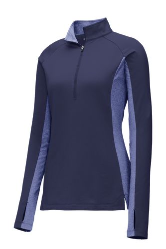 Sport-Tek Women's Sport-Wick Stretch Contrast 1/4-Zip Pullover. LST854 image thumbnail