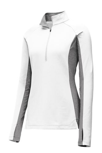 Sport-Tek Women's Sport-Wick Stretch Contrast 1/4-Zip Pullover. LST854 image thumbnail