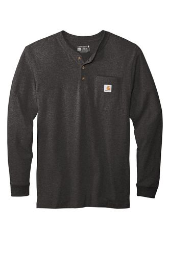 Carhartt Long Sleeve Henley T-Shirt CTK128 image thumbnail