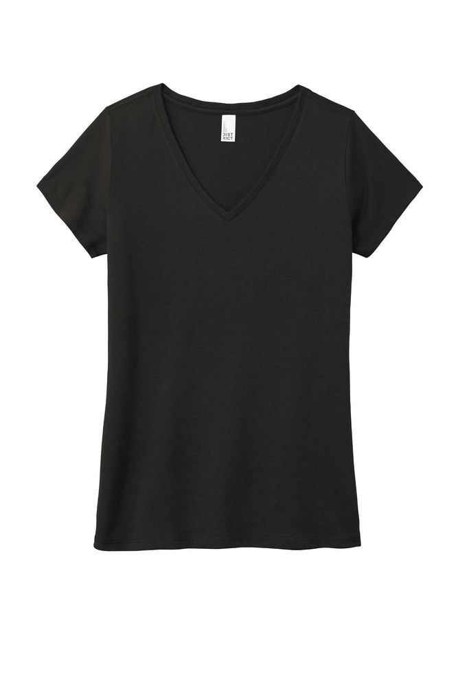 District Women's Perfect Tri V-Neck Tee. DM1350L MTI primary image