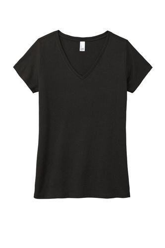 District Women's Perfect Tri V-Neck Tee. DM1350L MTI image thumbnail