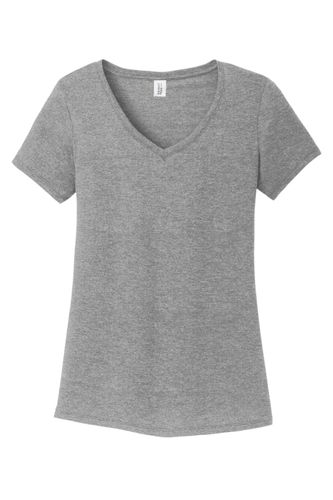 District Women's Perfect Tri V-Neck Tee. DM1350L MTI image thumbnail