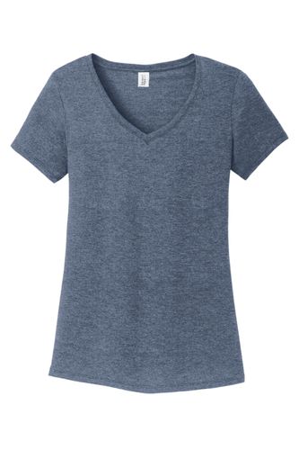 District Women's Perfect Tri V-Neck Tee. DM1350L MTI image thumbnail