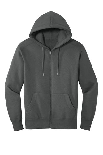 District Perfect Weight Fleece Full-Zip Hoodie DT1103 MTI image thumbnail