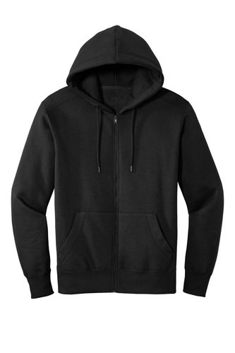 District Perfect Weight Fleece Full-Zip Hoodie DT1103 MTI image thumbnail