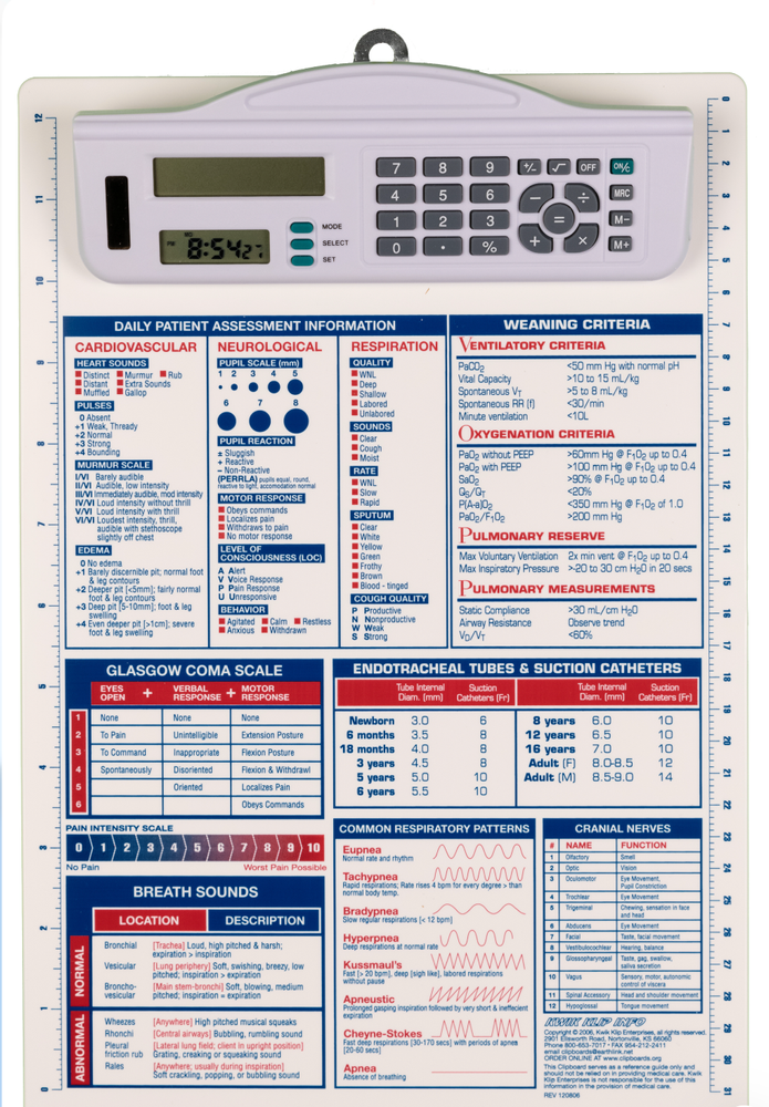 Nursing Reference Clipboard with Calculator primary image
