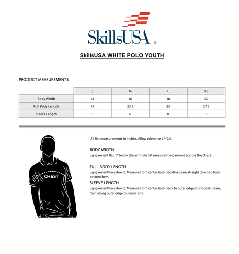 Youth White Polo image thumbnail Youth White Polo image thumbnail