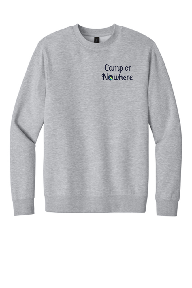 District V.I.T. Heavyweight Fleece Crew DT6154 LIGHT GREY primary image