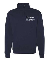 Image of 1/4-Zip Cadet Collar Sweatshirt NAVY