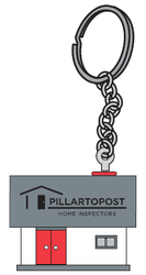 Image of House Shaped Stress Reliever Key Chain