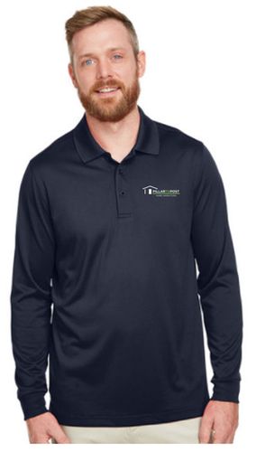 Harriton® Men's Advantage Snag Protection Plus IL Long Sleeve Polo  image thumbnail