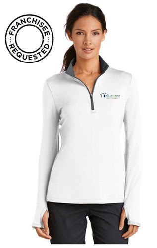 Nike® Women's Dri-FIT Stretch Half Zip Cover-Up image thumbnail