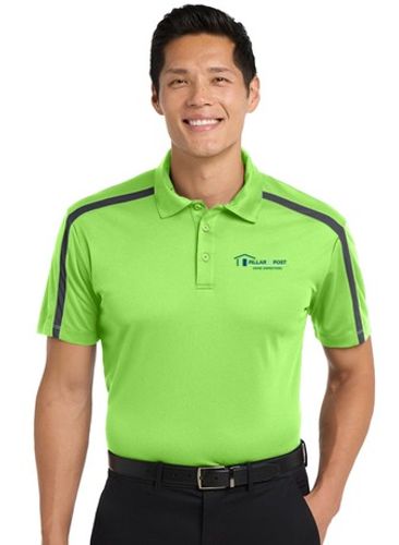Port Authority® Men's Silk Touch™ Performance Colorblock Stripe Polo image thumbnail