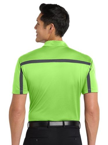 Port Authority® Men's Silk Touch™ Performance Colorblock Stripe Polo image thumbnail