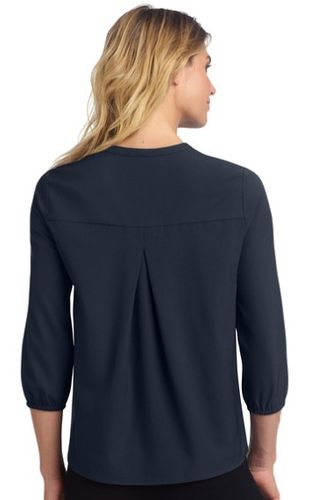 Mercer+Mettle Women's Stretch Crepe 3/4-Sleeve Blouse image thumbnail