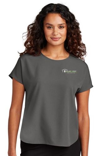 Mercer+Mettle Women's Stretch Crepe Crew image thumbnail
