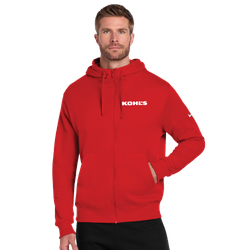 Image of Nike - Mens Club Fleece Sleeve Swoosh Full-Zip Hoodie