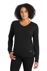 Image of OGIO Women's Luuma Flex Long Sleeve V-Neck - LOG825