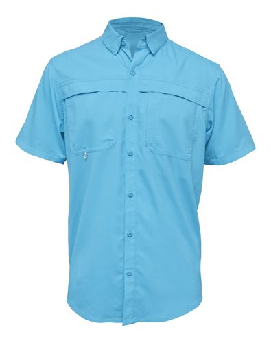 Men Short Sleeve Fishing Shirt - 3100BAW image thumbnail