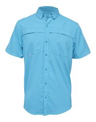 Image of Men Short Sleeve Fishing Shirt - 3100BAW