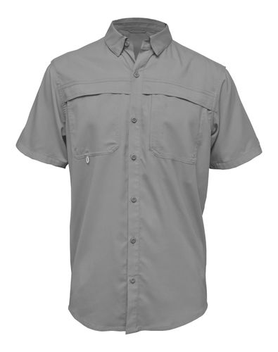 Men Short Sleeve Fishing Shirt - 3100BAW image thumbnail