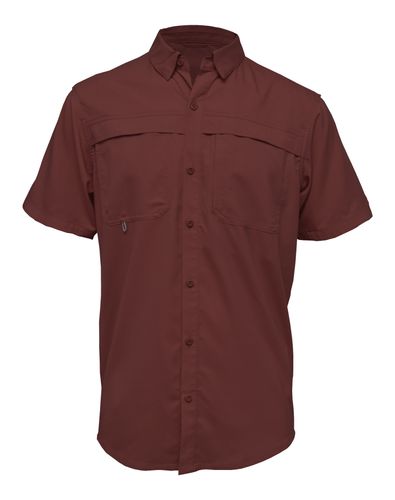 Men Short Sleeve Fishing Shirt - 3100BAW image thumbnail