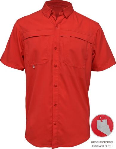 Men Short Sleeve Fishing Shirt - 3100BAW image thumbnail