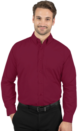 Men's L/S Superblend Poplin Shirt with Matching Buttons - BG7266 image thumbnail