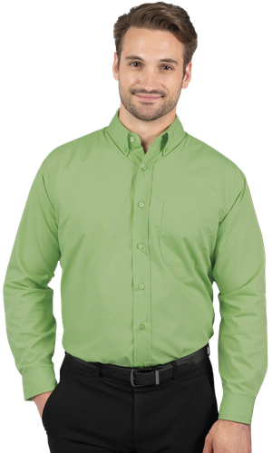 Men's L/S Superblend Poplin Shirt with Matching Buttons - BG7266 image thumbnail