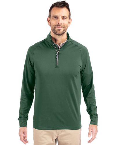 Cutter & Buck Adapt Eco Knit Stretch Recycled Mens Quarter Zip Pullover - MCK01143 image thumbnail