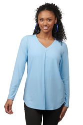Image of Edwards Women's Pocketless Soft Pleated Blouse - 5097