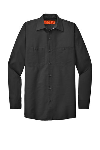 Red Kap TALL Long Sleeve Industrial Work Shirt - SP14LONG image thumbnail