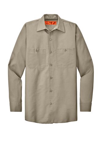 Red Kap TALL Long Sleeve Industrial Work Shirt - SP14LONG image thumbnail